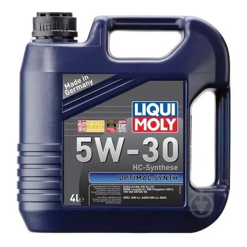 Моторное масло синтетическое Liqui Moly Optimal Synth 5W-30 4 л (2345) - фото 1