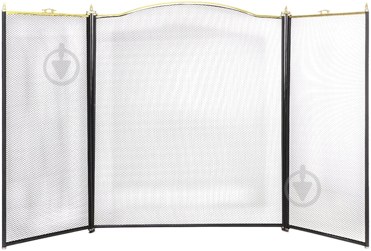 Каминная сетка 3PB 80х100 см золотой с черным - фото 1