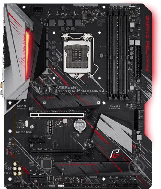 Материнська плата ASRock B365 Phantom Gaming 4 (Socket 1151, Intel B365, ATX) - фото 1 Материнська плата ASRock B365 Phantom Gaming 4 (Socket 1151, Intel B365, ATX) - фото 1