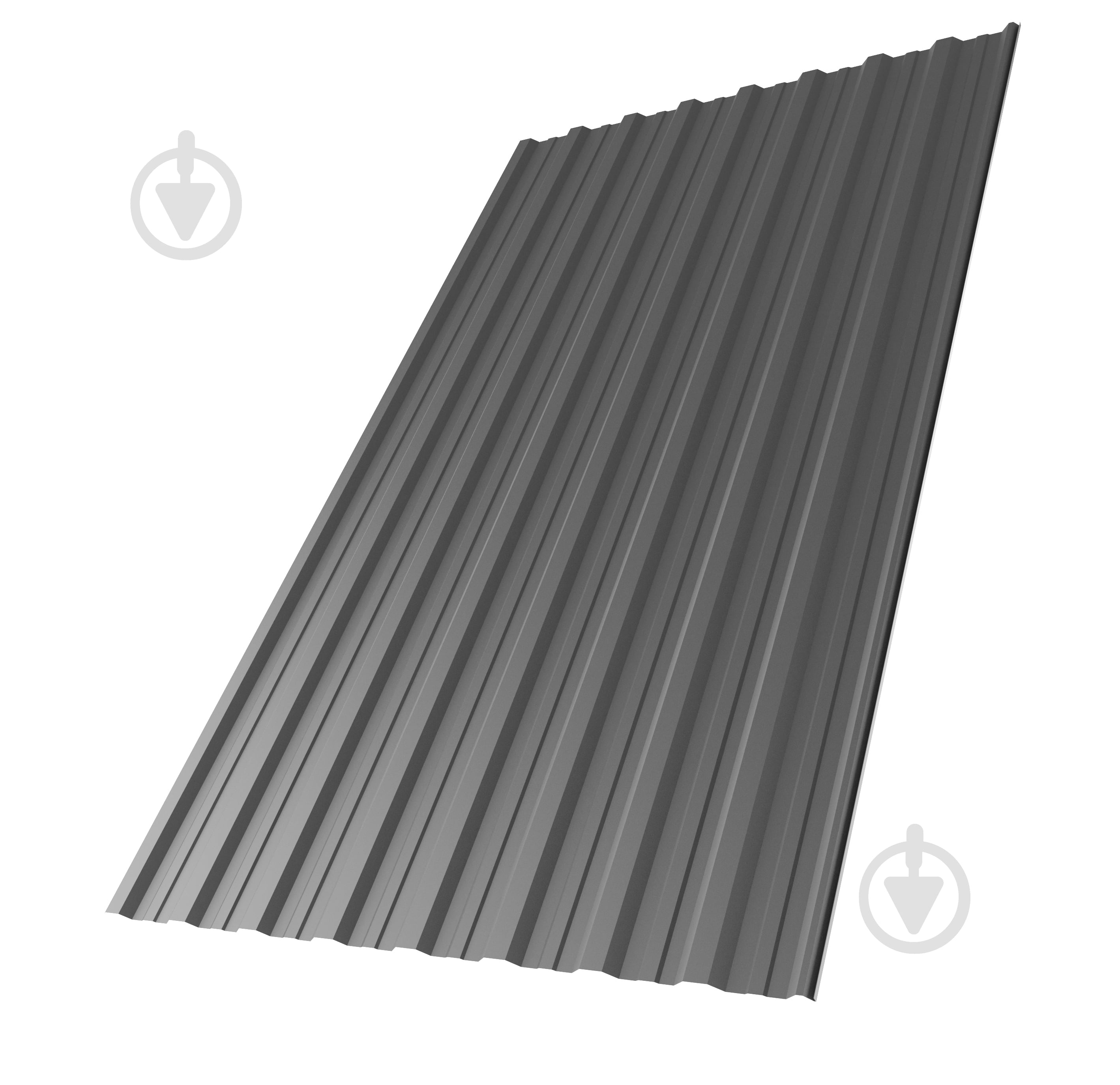Профнастил матовый Tile Tile Н-20 1145x2000 RAL 7024 графитово-серый - фото 1