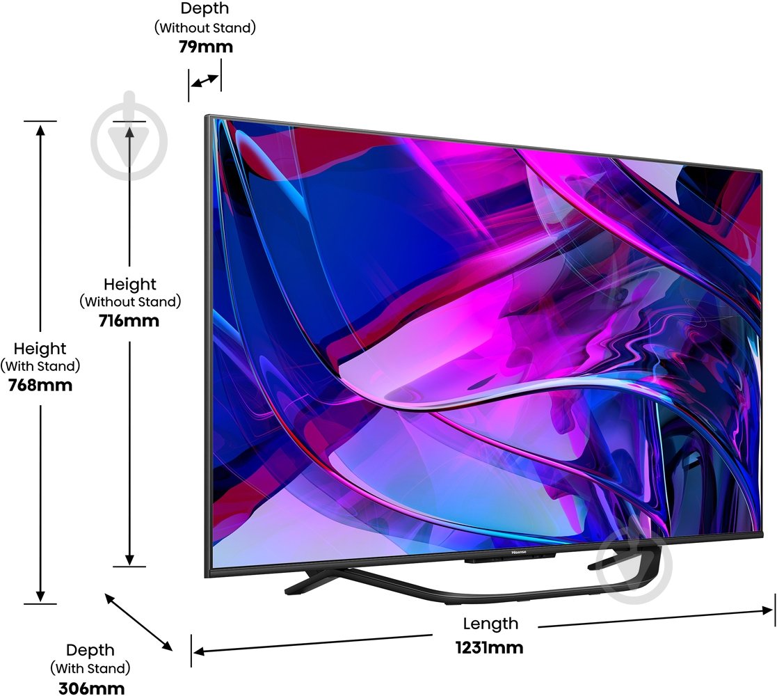 Телевізор Hisense 55U7KQ - фото 5