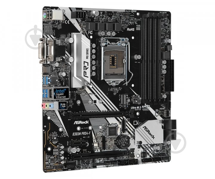Материнская плата ASRock B365M PRO4-F (Socket 1151, Intel B365, mirco ATX) - фото 2