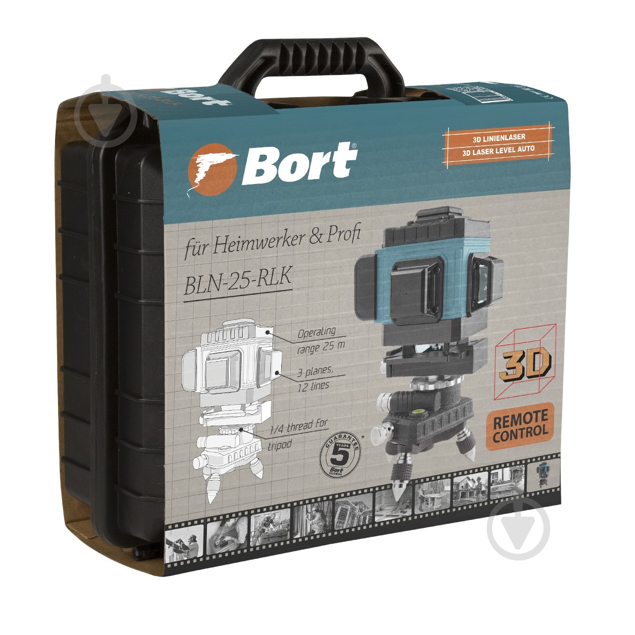 Нівелір ротаційний Bort з дистанційним керуванням BLN-25 RLK - фото 9 Нівелір ротаційний Bort з дистанційним керуванням BLN-25 RLK - фото 9