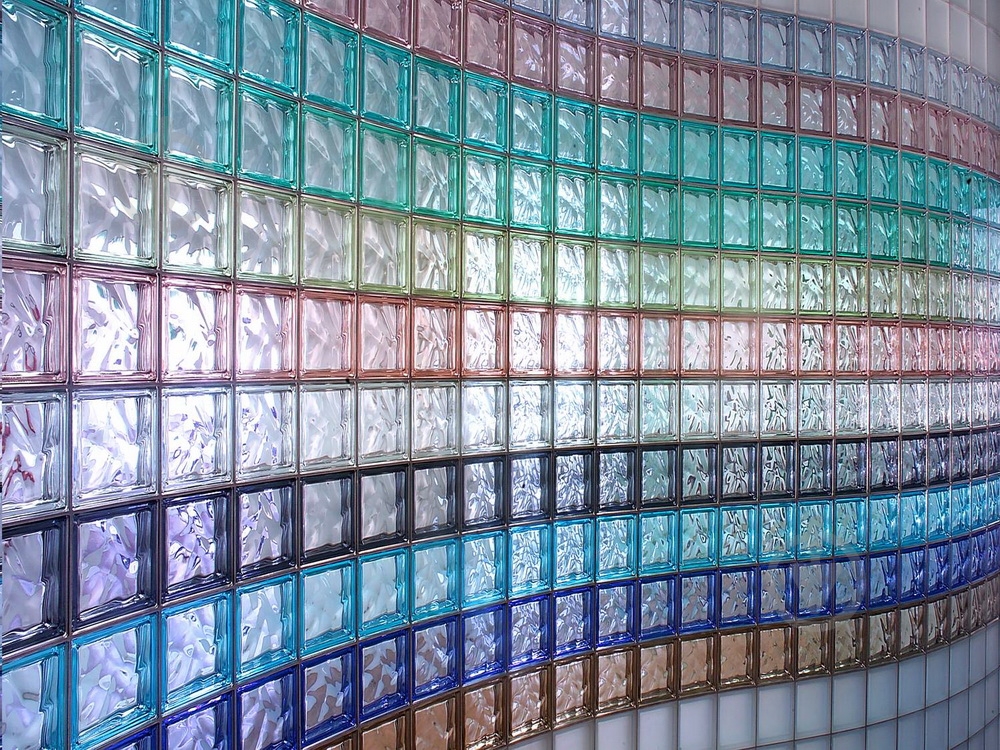 Стеклоблок Basic 190x190x80 Wave фиолетовый - фото 3