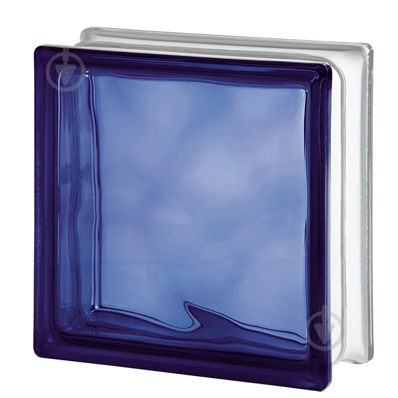 Стеклоблок Basic 190x190x80 Wave фиолетовый - фото 1