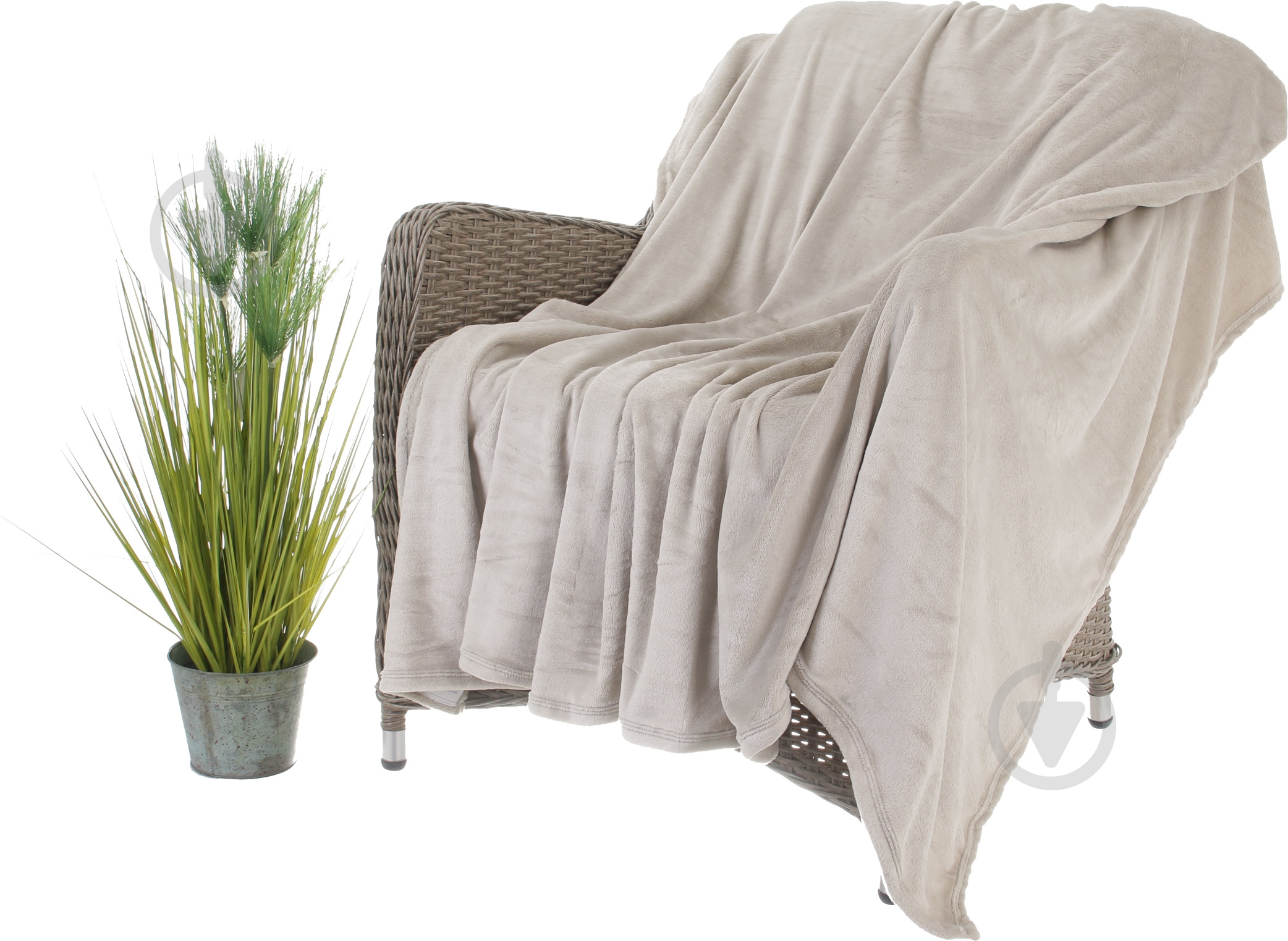 Плед Silver lining 160x200 см серый La Nuit - фото 1