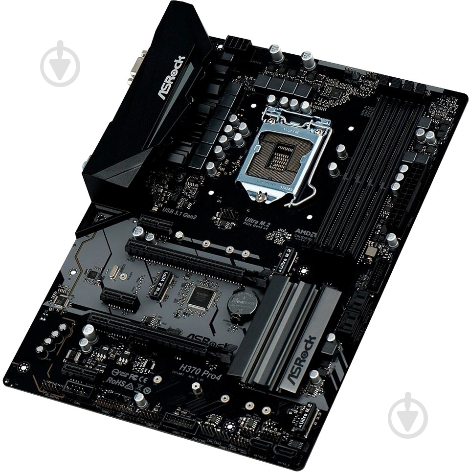 Материнська плата ASRock H370 PRO4 (Socket 1151, Intel H310, ATX) - фото 3