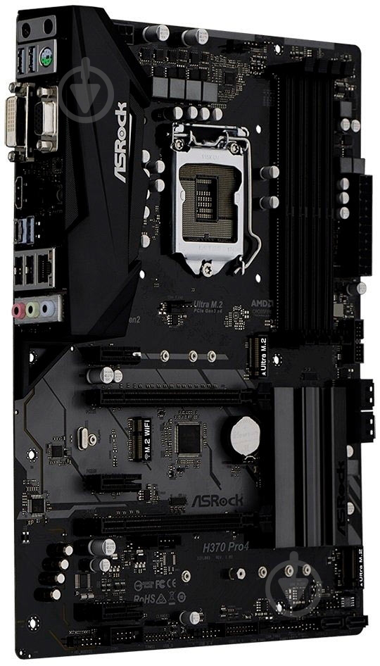 Материнська плата ASRock H370 PRO4 (Socket 1151, Intel H310, ATX) - фото 2