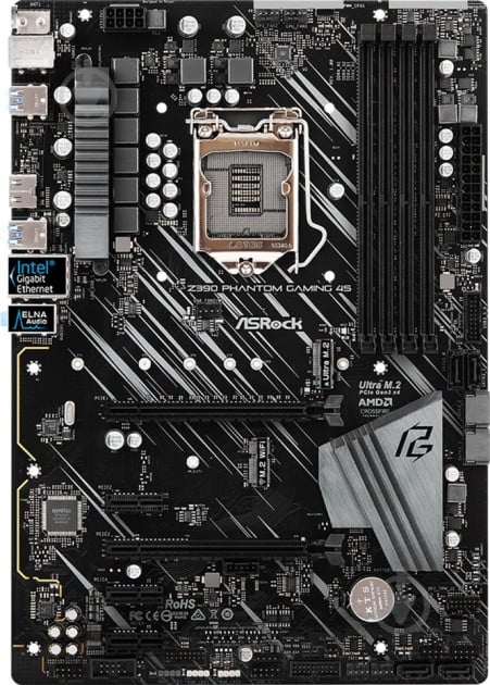 Материнская плата ASRock Z390 PHANTOM GAMING 4S (Socket 1151, Intel Z390, ATX) - фото 1