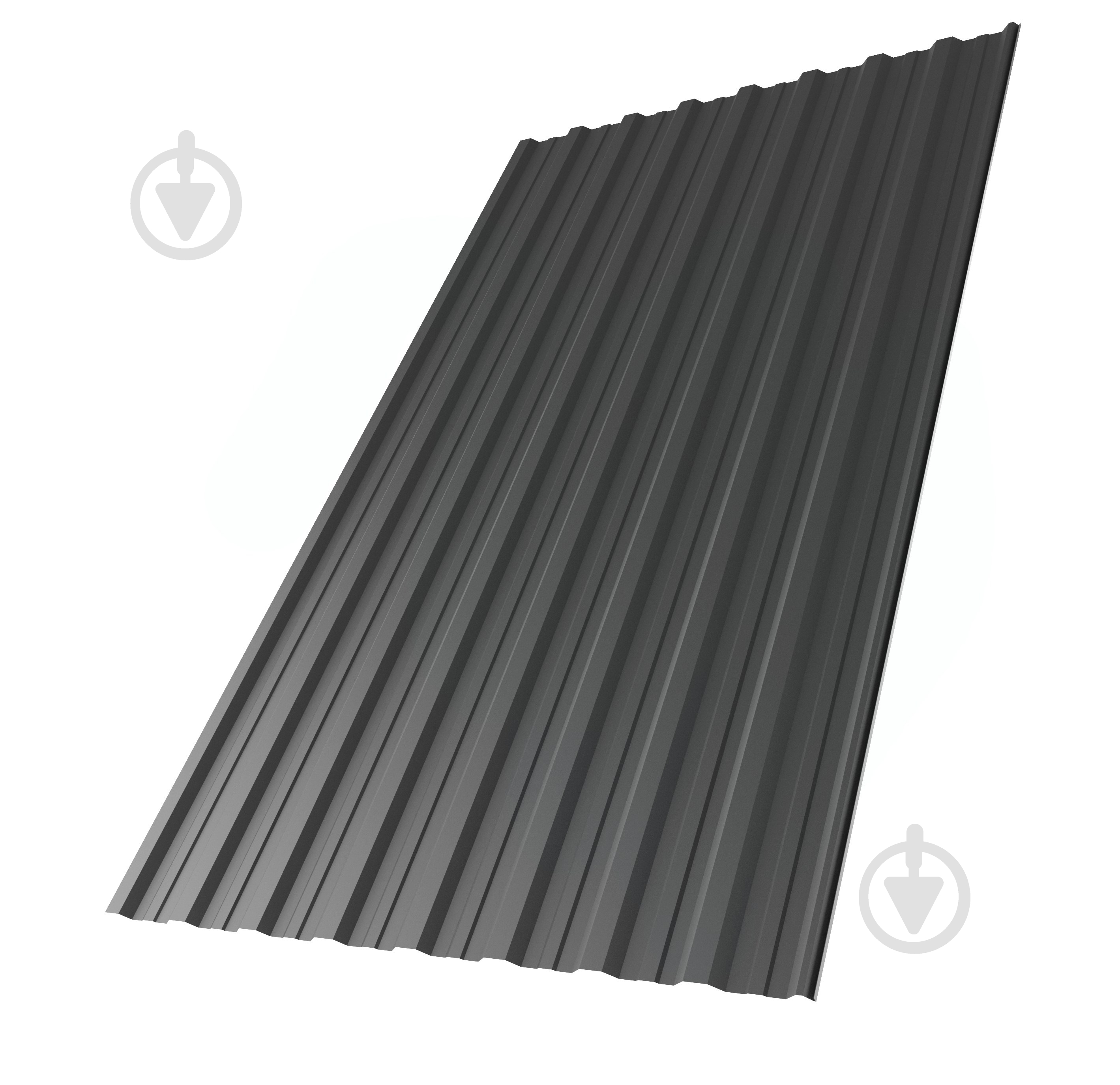 Профнастил матовий Tile Tile Н-20 1145x2000 RAL 7016 антрацитово-сірий - фото 1