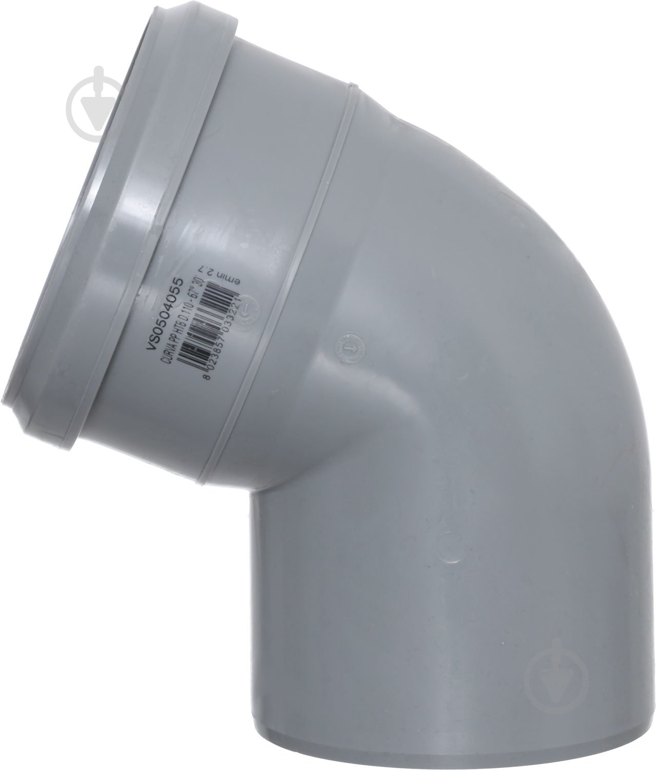 Колено канализационное Valsir d110x67° - фото 2