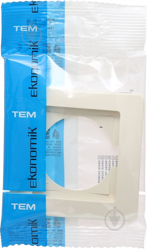 Рамка TEM Ekonomik слоновая кость 4324121 - фото 3