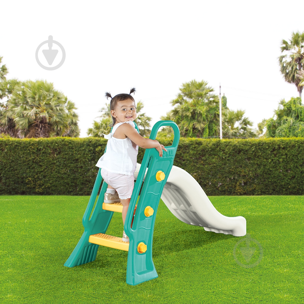 Горка детская Dolu Junior белая/голубая 2628D - фото 3