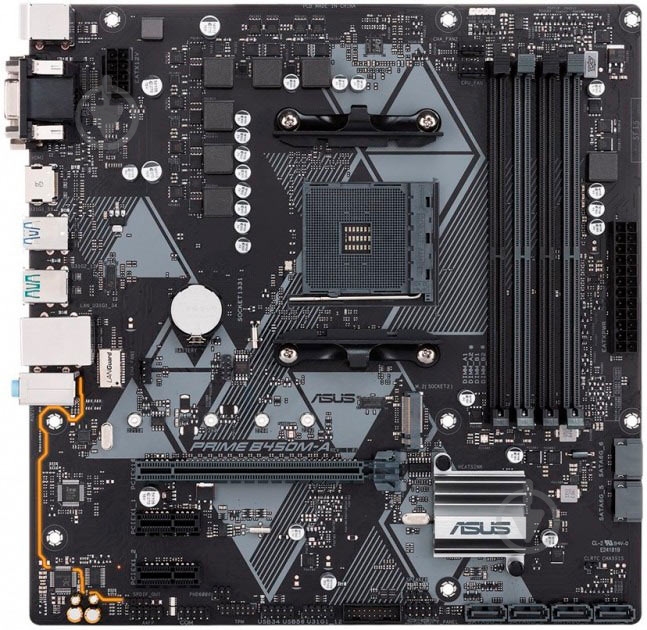 Материнская плата Asus PRIME B450M-A (Socket AM4, AMD B450, mirco ATX) - фото 1