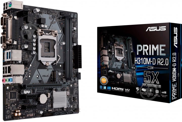 Материнська плата Asus PRIME H310M-D R2.0 (Socket 1151, Intel H310, mirco ATX) - фото 6