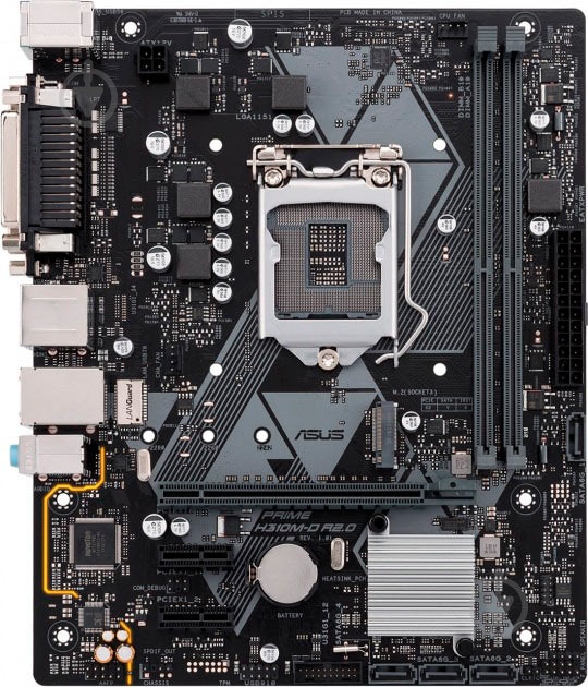 Материнська плата Asus PRIME H310M-D R2.0 (Socket 1151, Intel H310, mirco ATX) - фото 1