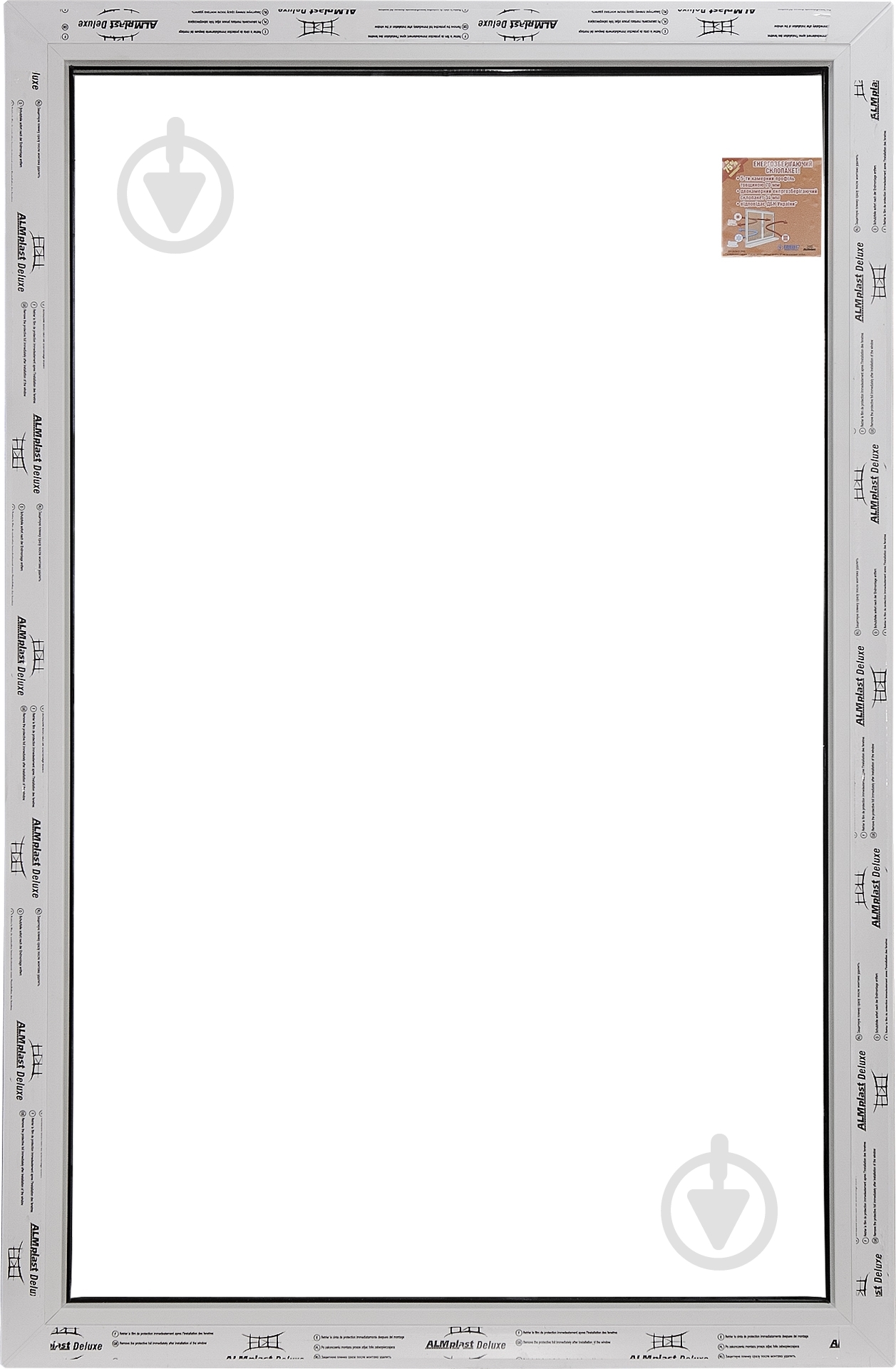 Вікно глухе ALMplast Delux 70 800x1000 мм без відкривання - фото 2