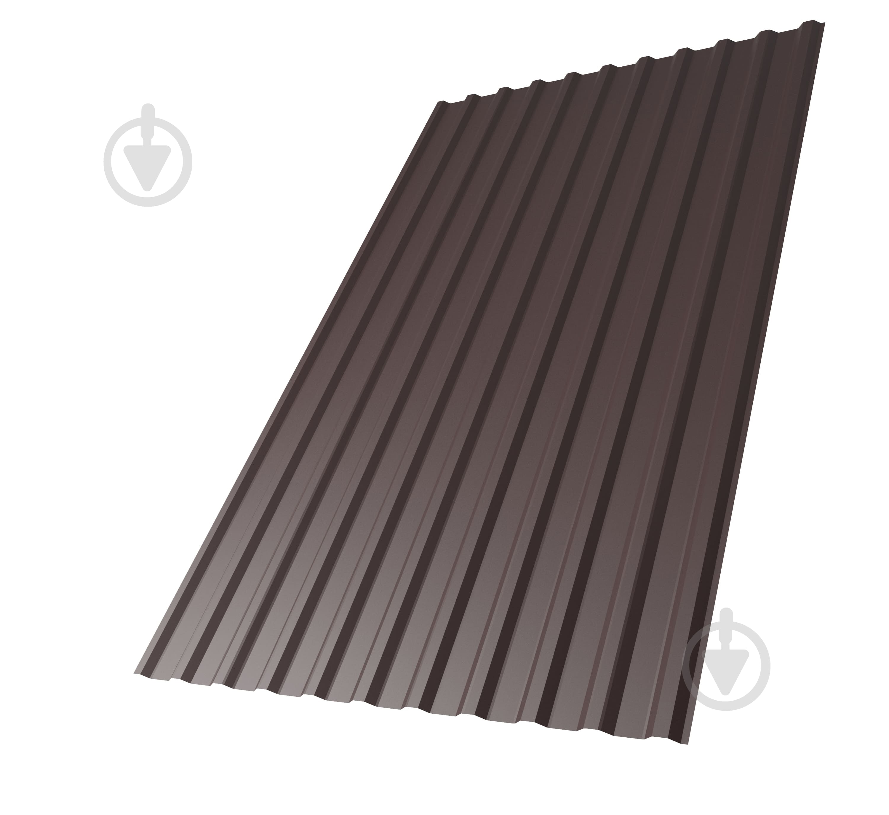 Профнастил глянцевый Tile Tile С-14 1170х2000 RAL 8017 коричневый - фото 1