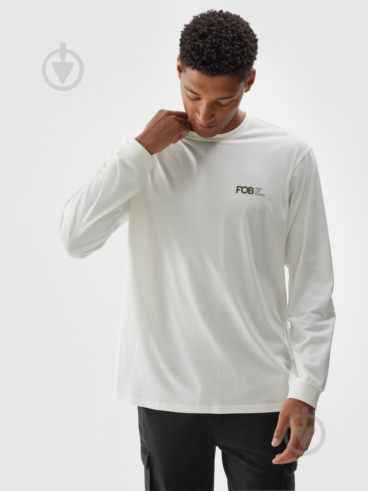 Футболка 4F LONGSLEEVE M315 4FWAW24TLONM315-11S р.L бежевий - фото 1