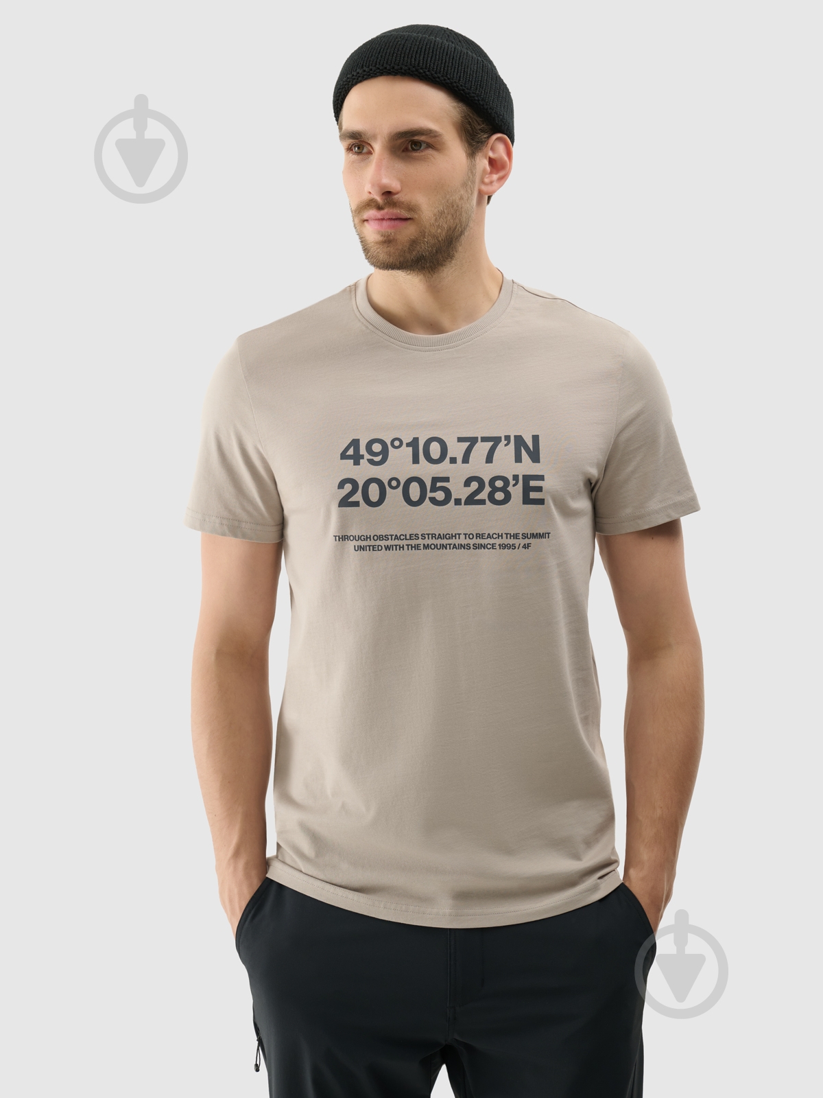 Футболка 4F TSHIRT M2209 4FWSS25TTSHM2209-26S р.M бежевый - фото 1 Футболка 4F TSHIRT M2209 4FWSS25TTSHM2209-26S р.M бежевый - фото 1