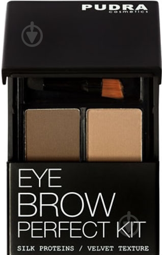 Тіні для брів та повік Pudra Cosmetics Blonde/Light Brown 1 - фото 1