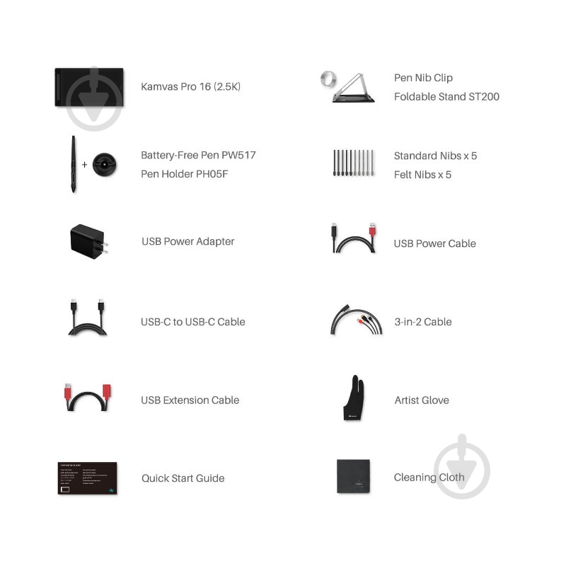 Монитор графический Huion Kamvas Pro 15,8" GT1602 silver/black - фото 8 Монитор графический Huion Kamvas Pro 15,8" GT1602 silver/black - фото 8