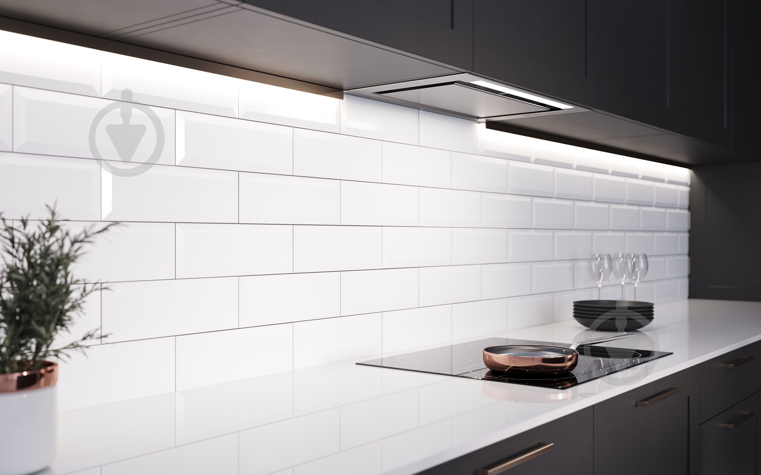 Плитка The Wall white satin 6L0163 2 сорт 10х30 см - фото 2
