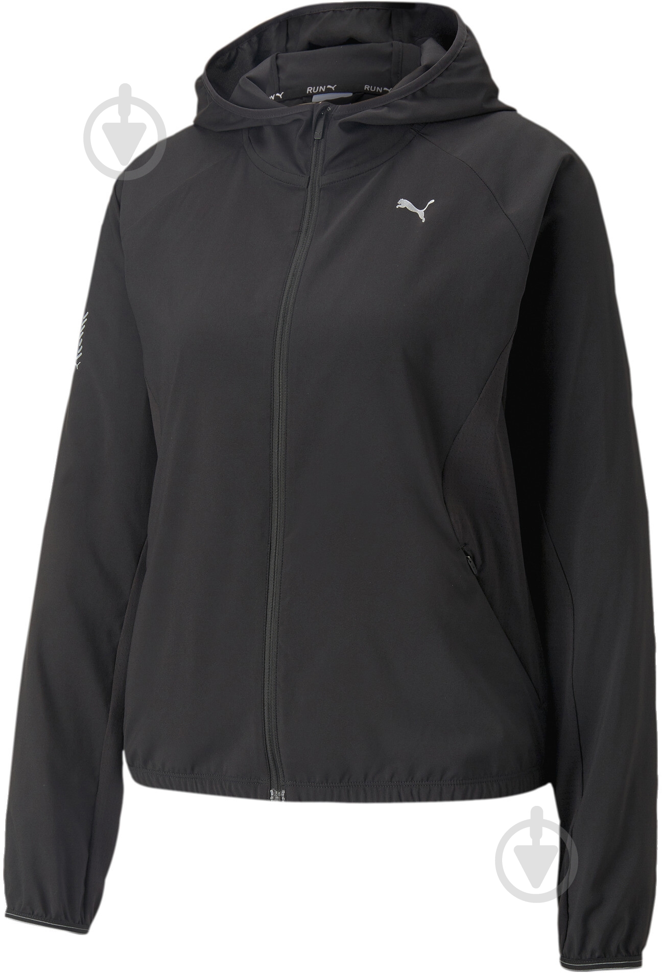 Ветровка женская демисезонная Puma RUN LIGHTWEIGHT JACKET W 52328601 р.S черная - фото 1