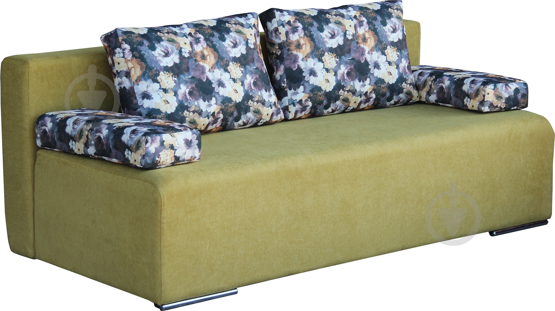 Диван прямий Берегиня Аполо квітковий принт лайм 1940x910x770 мм - фото 2