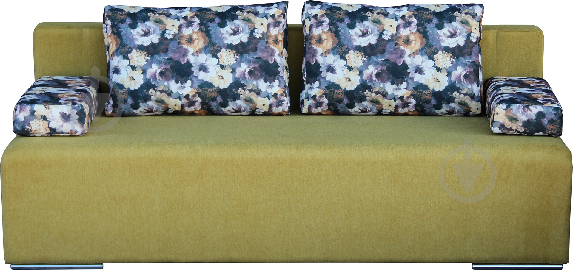Диван прямий Берегиня Аполо квітковий принт лайм 1940x910x770 мм - фото 1