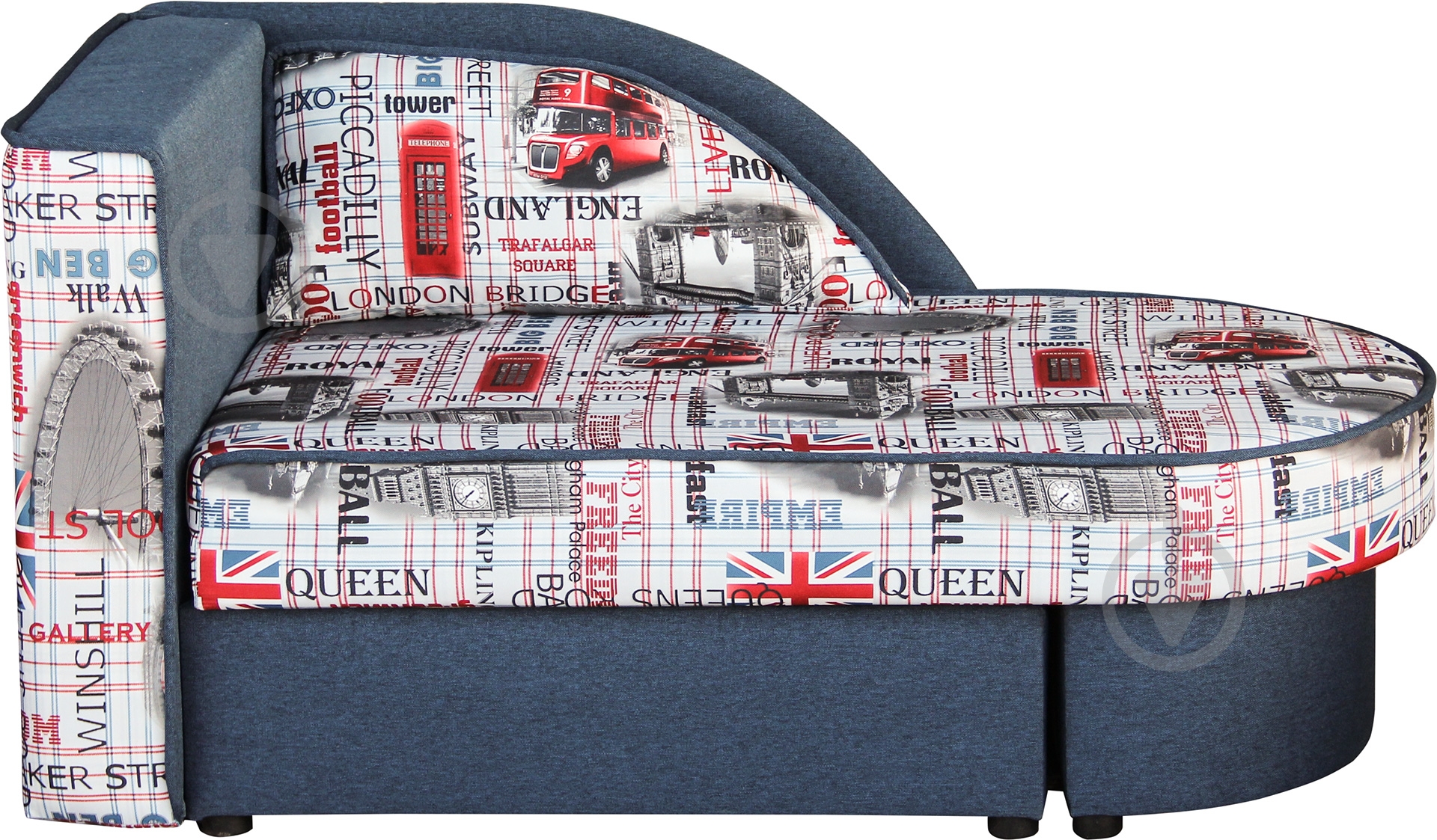 Тахта Берегиня Домовичок лівостороння різнокольоровий 1410x770x740 мм - фото 1