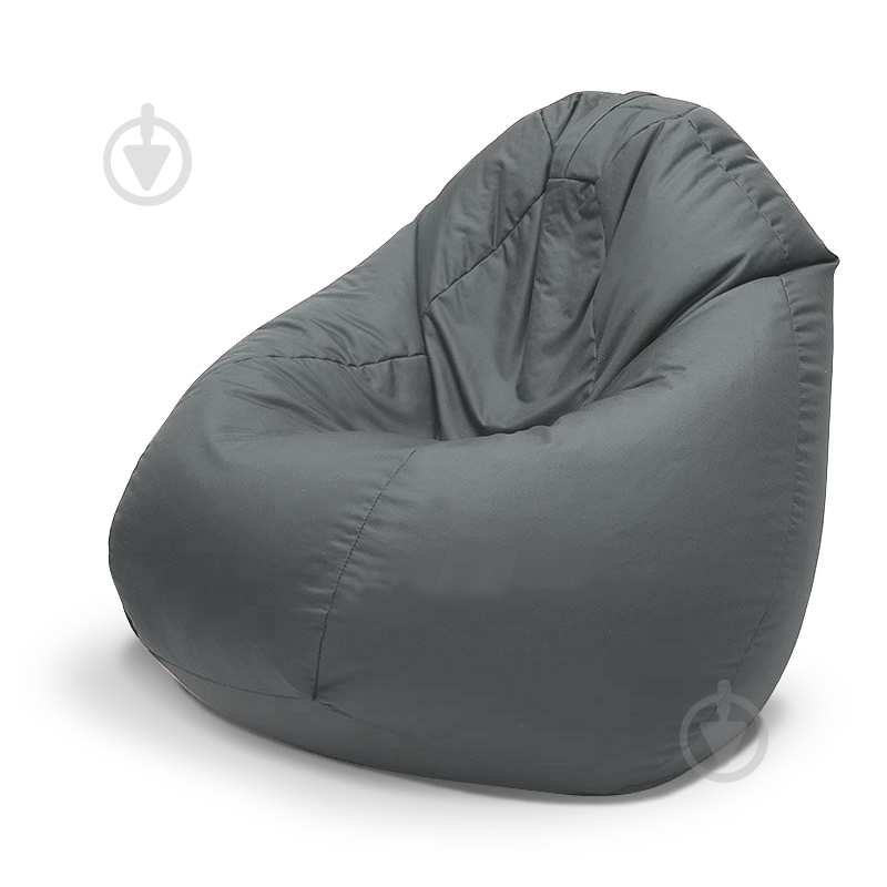 Кресло-мешок SanchoBag Груша Оксфорд L 130x90 см серый (38PG3OK1SERUI) - фото 1