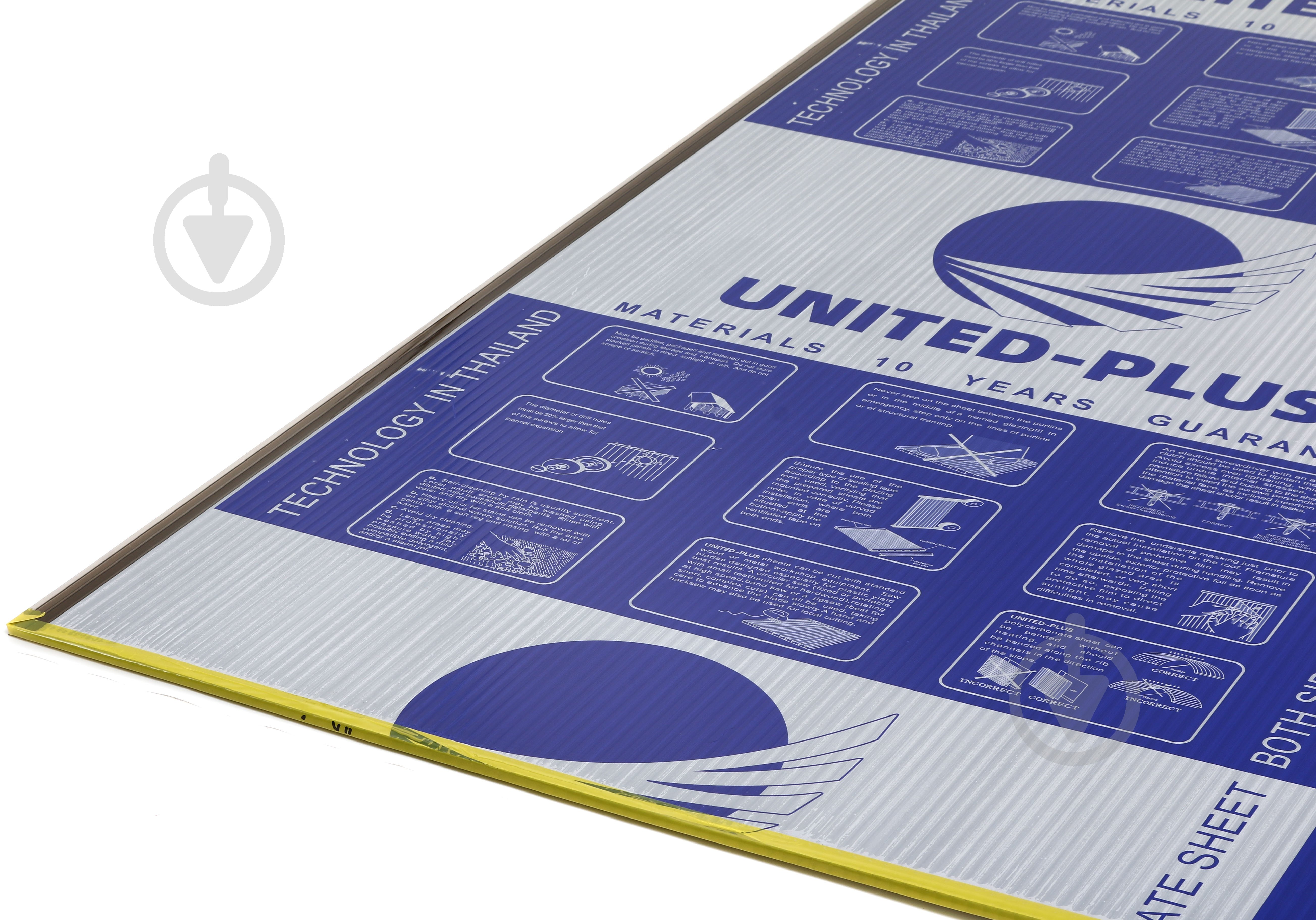 Поликарбонатный лист UNITED-PLUS® 8 мм 3000х1050 мм бронзовый - фото 3