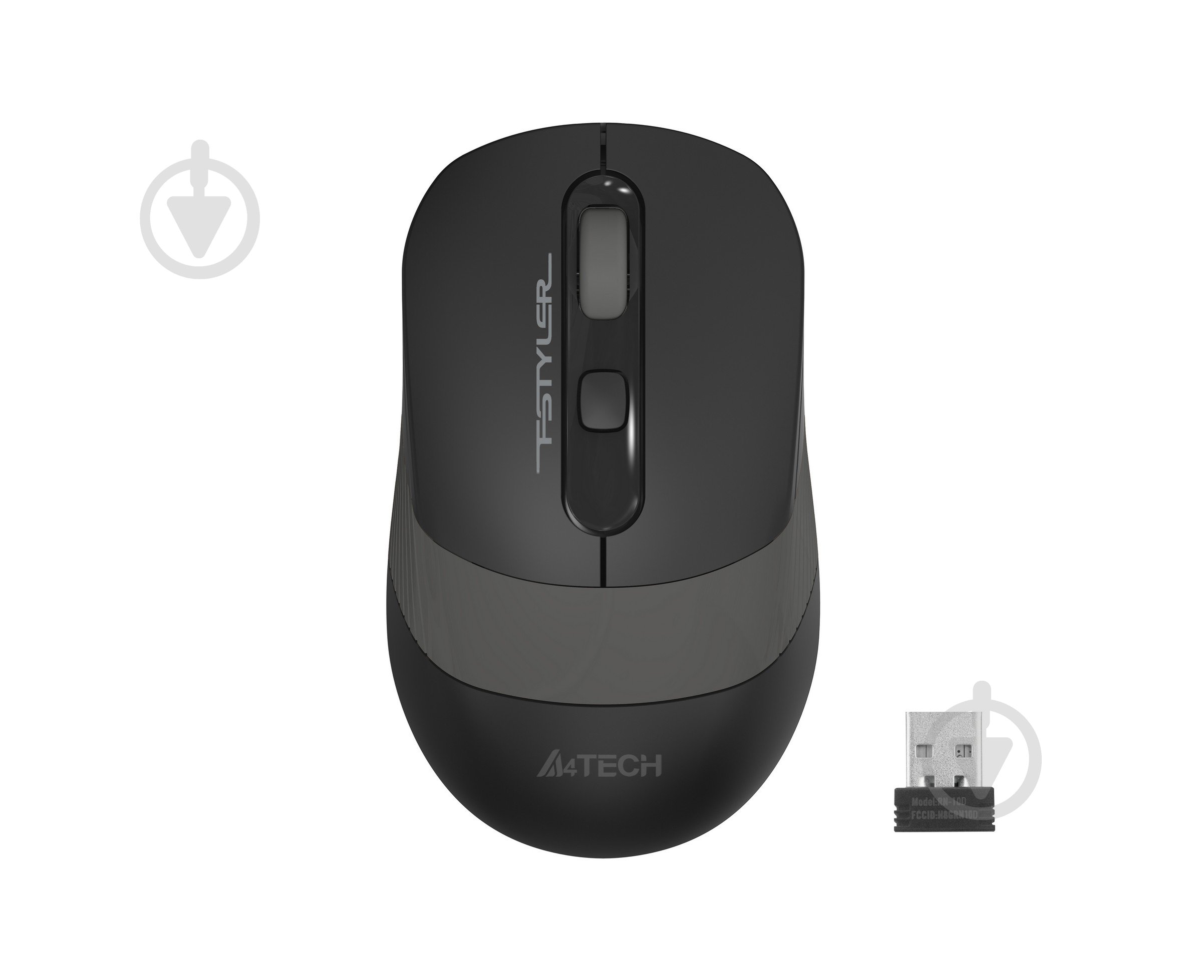 Мишка A4Tech безшумна Fstyler FG10S (Grey) - фото 1
