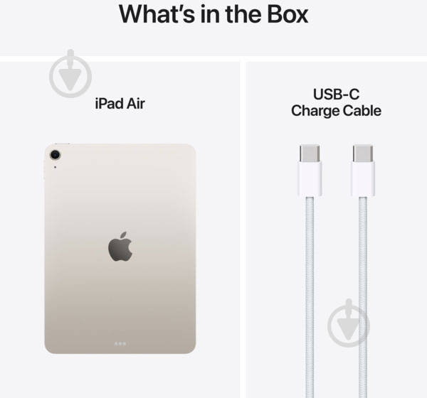 Планшет Apple IPad Air 2025 11" 8/128GB Wi-Fi starlight (MC9Y4TY/A) - фото 10