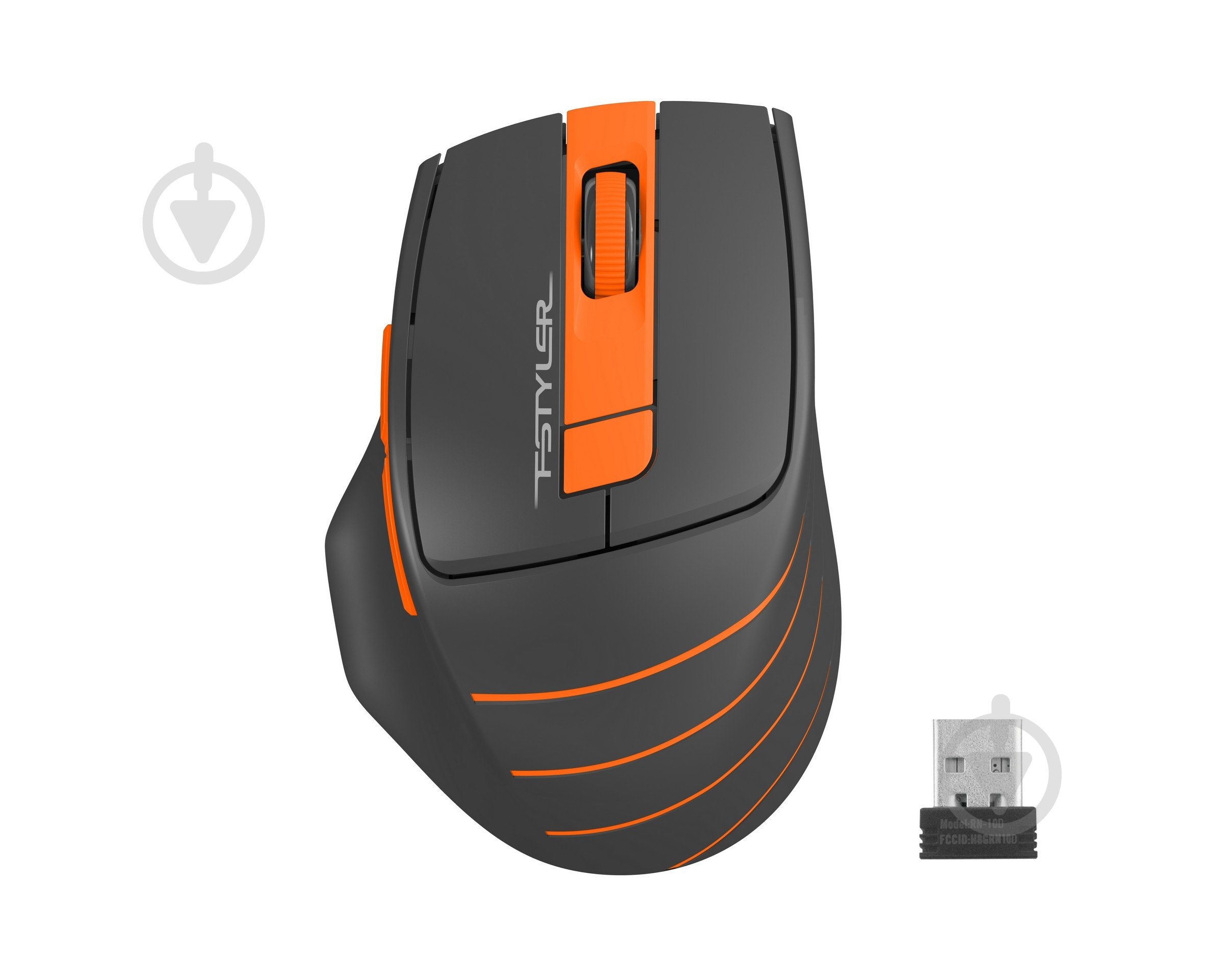 Мишка A4Tech безшумна Fstyler FG30S (Orange) orange (FG30S (Orange)) - фото 1