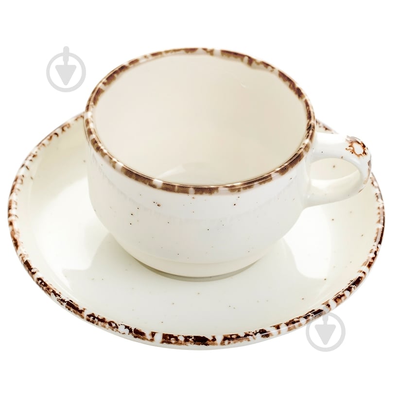 Чашка для кофе с блюдцем Gural Porselen 90 мл Enternasyonal - фото 1