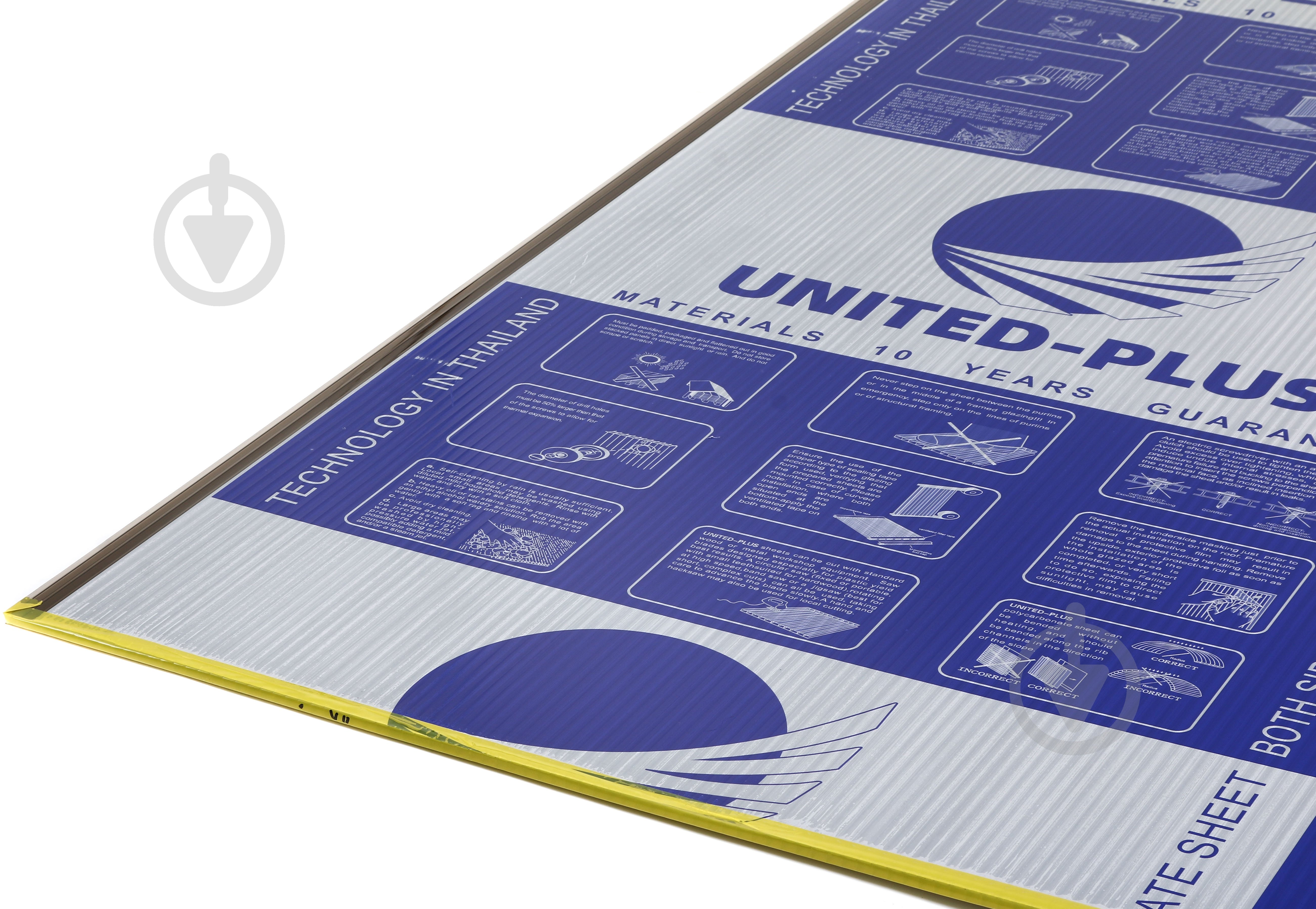 Поликарбонатный лист UNITED-PLUS® 8 мм 2000х1050 мм бронзовый - фото 3 Поликарбонатный лист UNITED-PLUS® 8 мм 2000х1050 мм бронзовый - фото 3