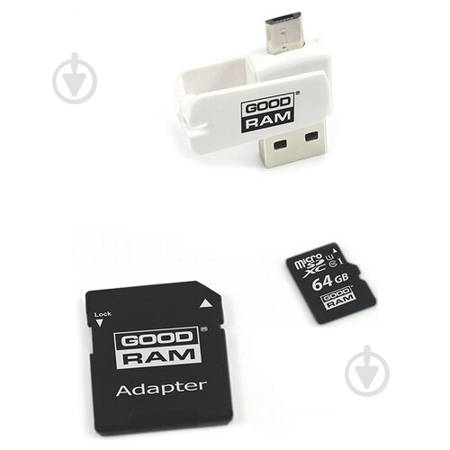 Карта памяти Goodram microSDHC 64 ГБ UHS-I (M1A4-0640R12) - фото 3 Карта памяти Goodram microSDHC 64 ГБ UHS-I (M1A4-0640R12) - фото 3