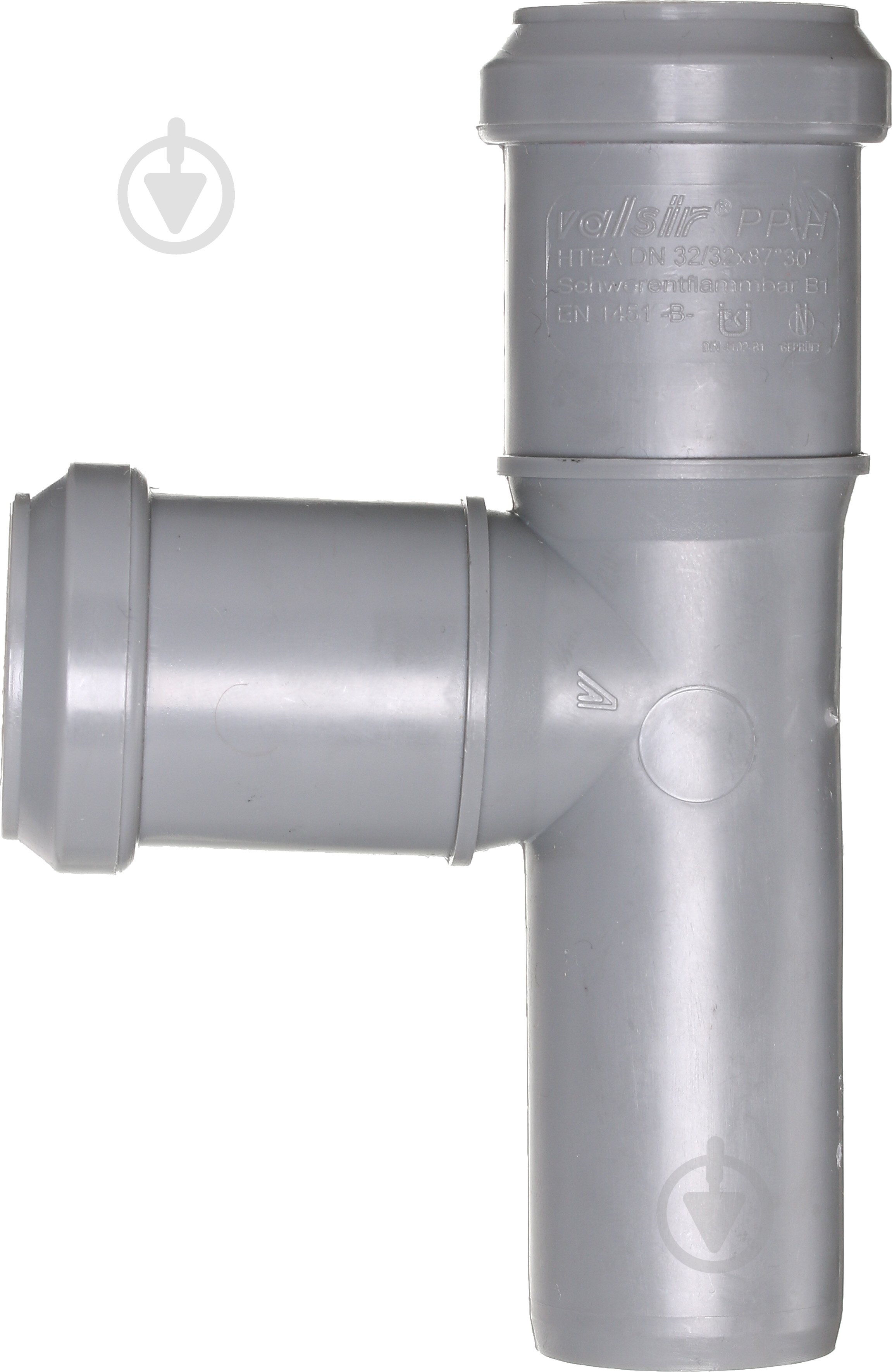 Тройник канализационный Valsir ПП d32х32x87° - фото 2 Тройник канализационный Valsir ПП d32х32x87° - фото 2