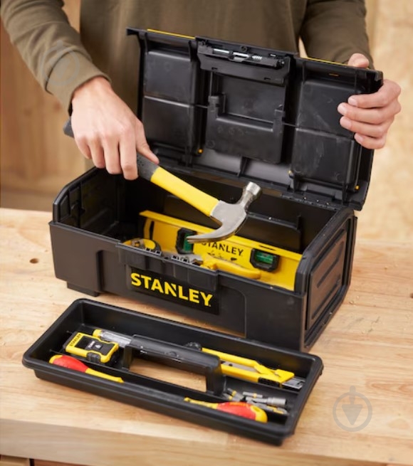 Сундук для ручного инструмента Stanley Line Toolbox 16" 1-79-216 - фото 8