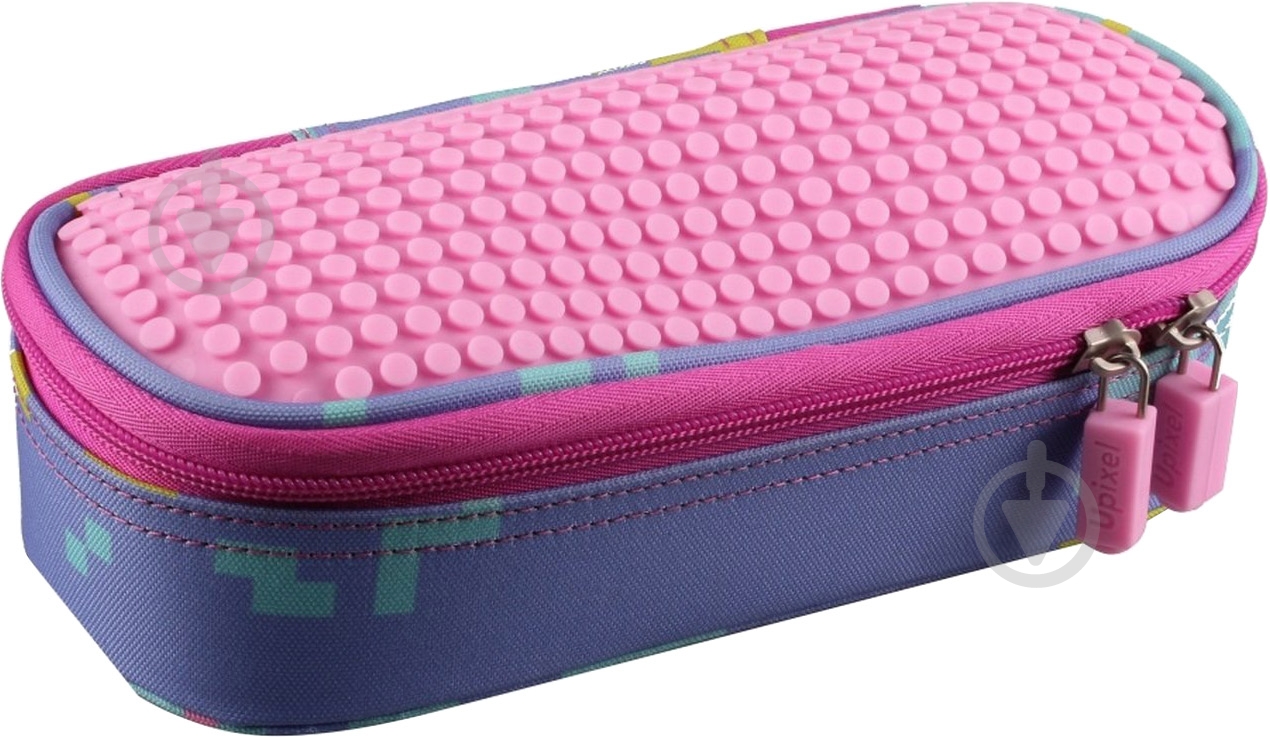 Пенал Super class WY-B012B Upixel розовый с фиолетовым - фото 1