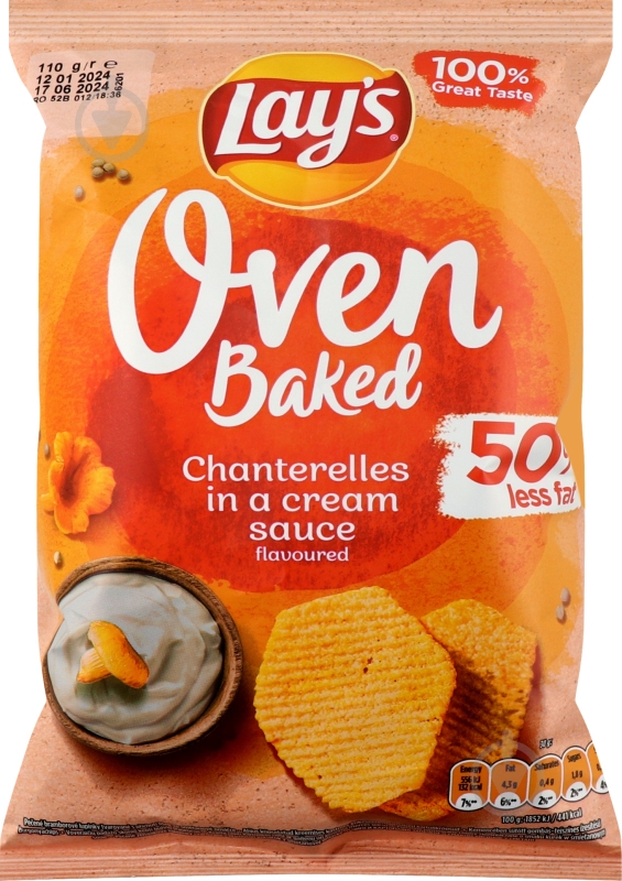 Чипси Lay's Baked Лисички у сметані 110 г - фото 1