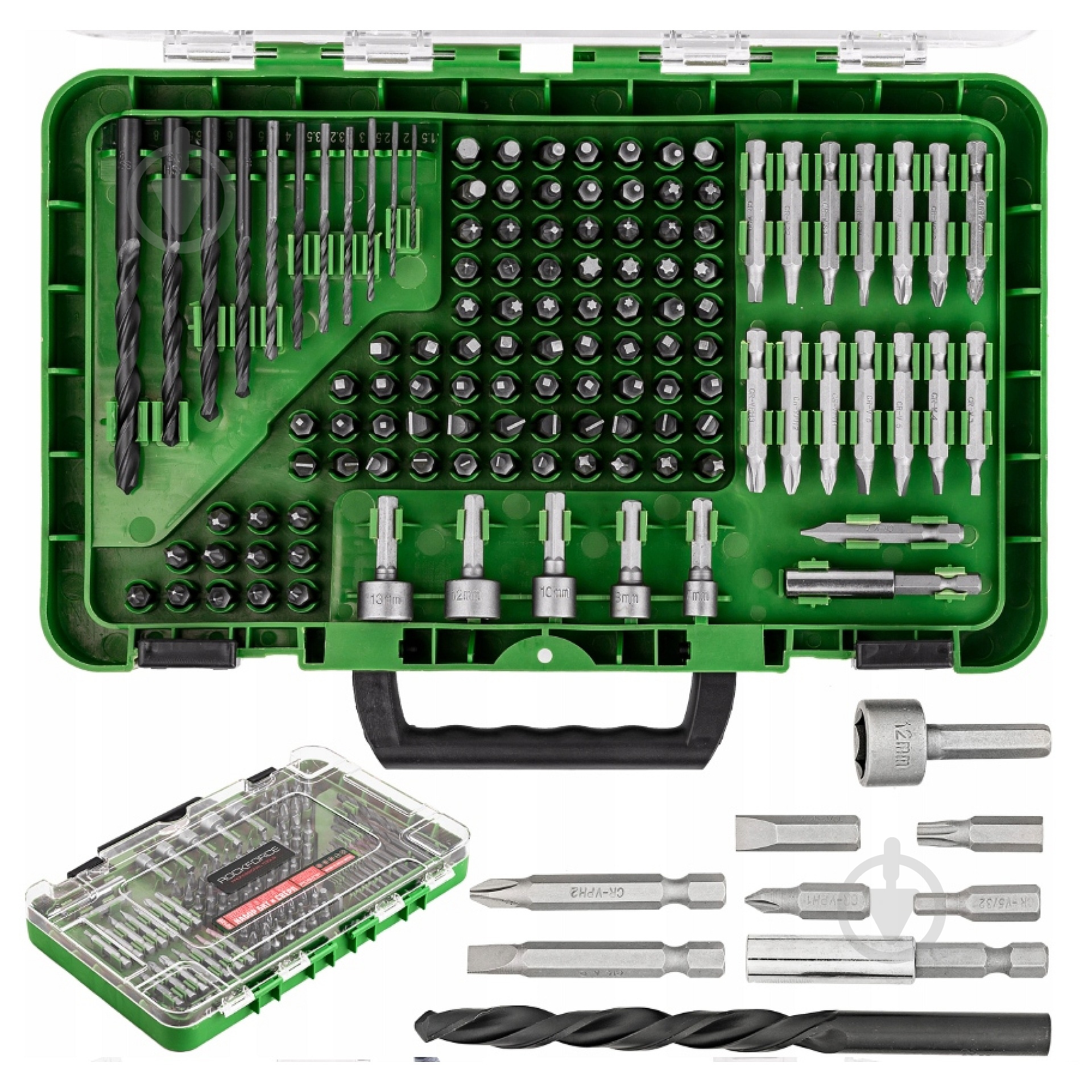 Набор бит и сверл Forsage в пластиковом футляре 120 шт. RF-10120 - фото 2