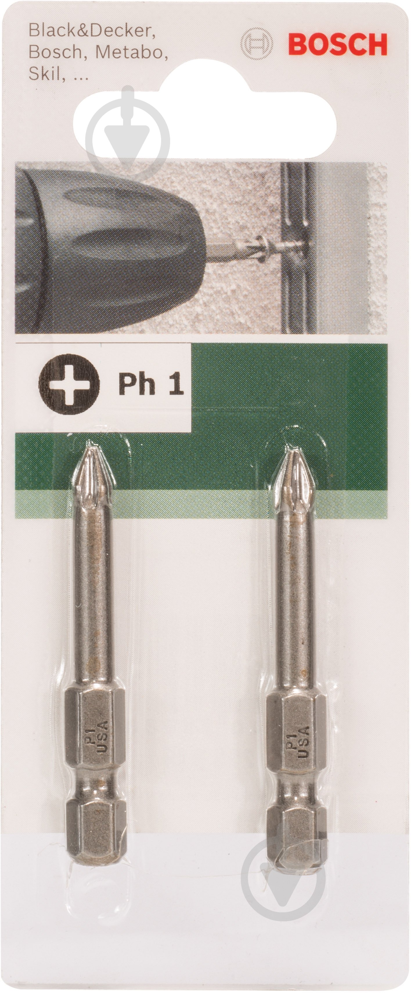Бита Bosch PH1x49 мм 2 шт. - фото 2