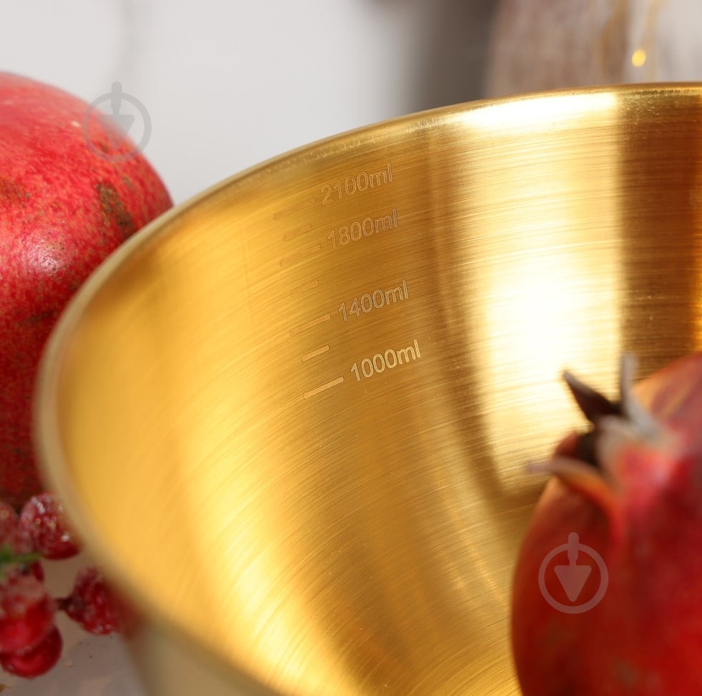 Миска Flamberg Premium d.24 см 2,5 л золотой - фото 11