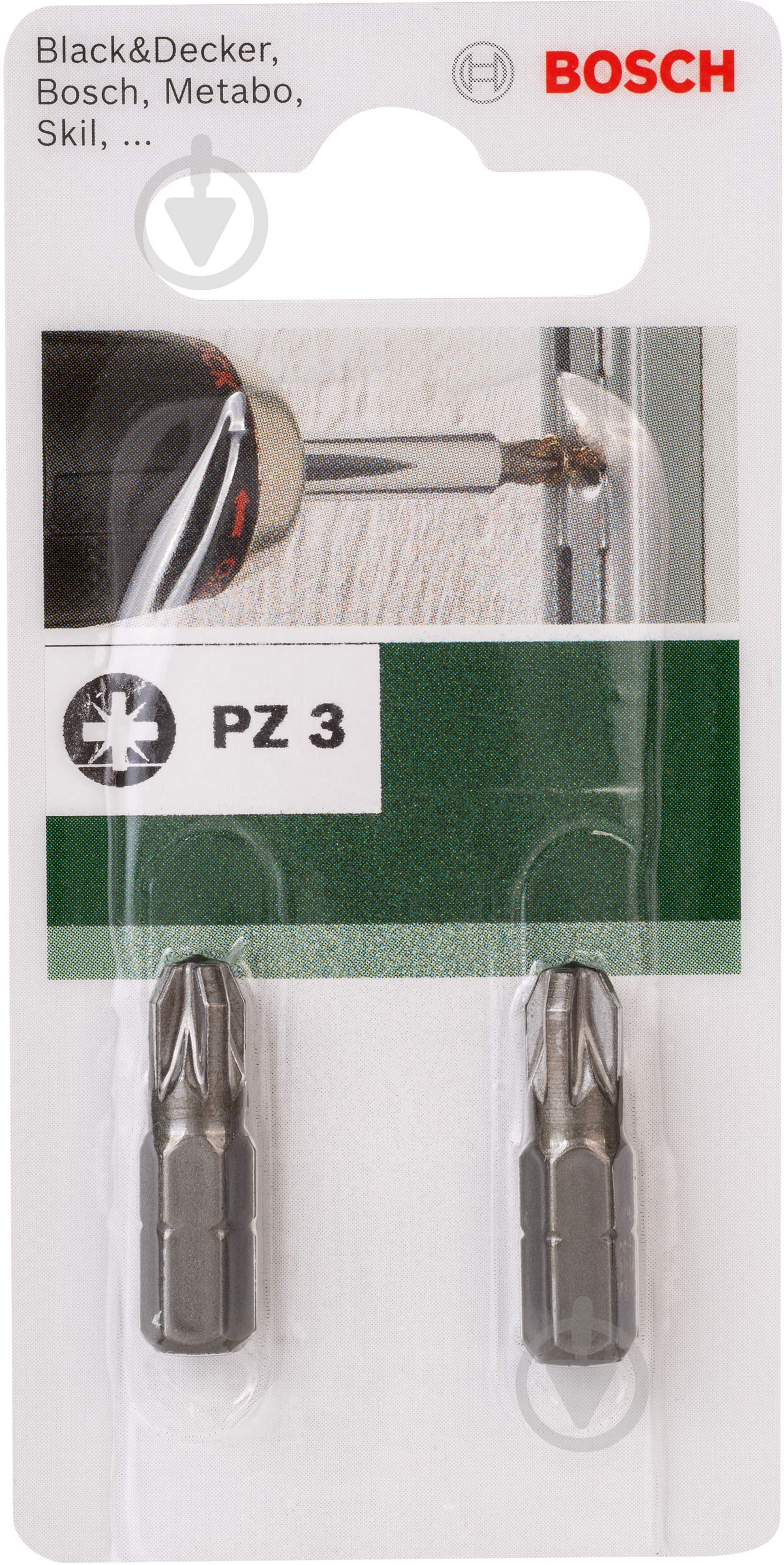 Бита Bosch PZ3x25 мм 2 шт. - фото 2 Бита Bosch PZ3x25 мм 2 шт. - фото 2
