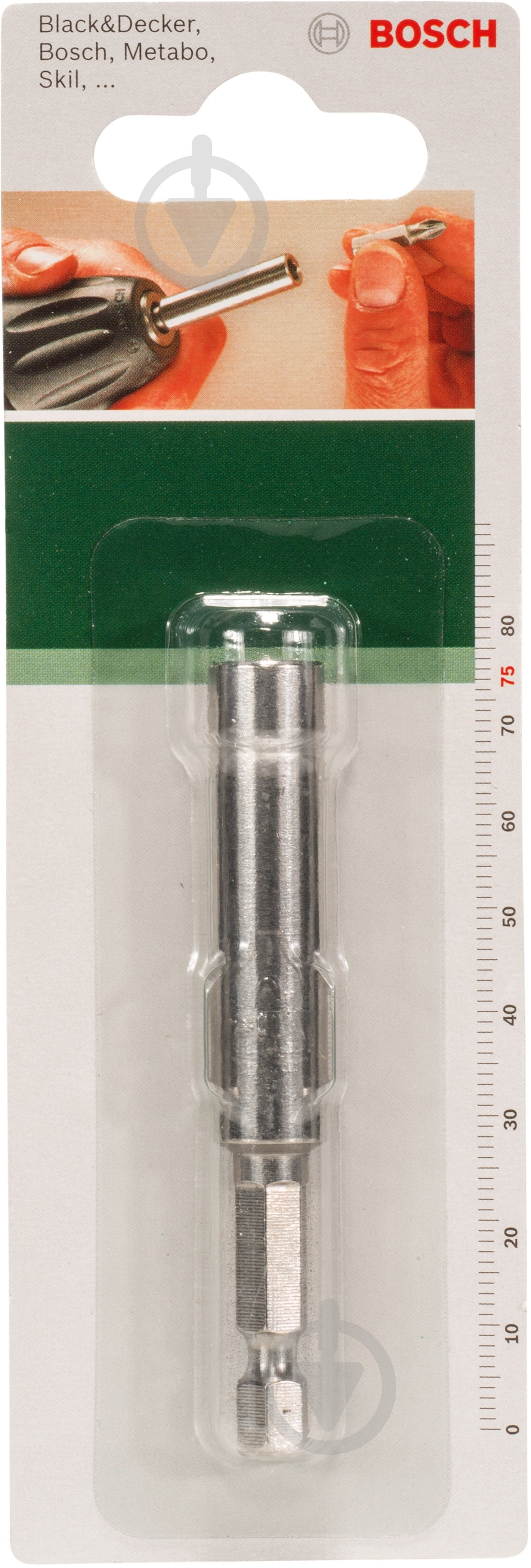 Держатель бит Bosch 75 мм магн. 1 шт. - фото 2