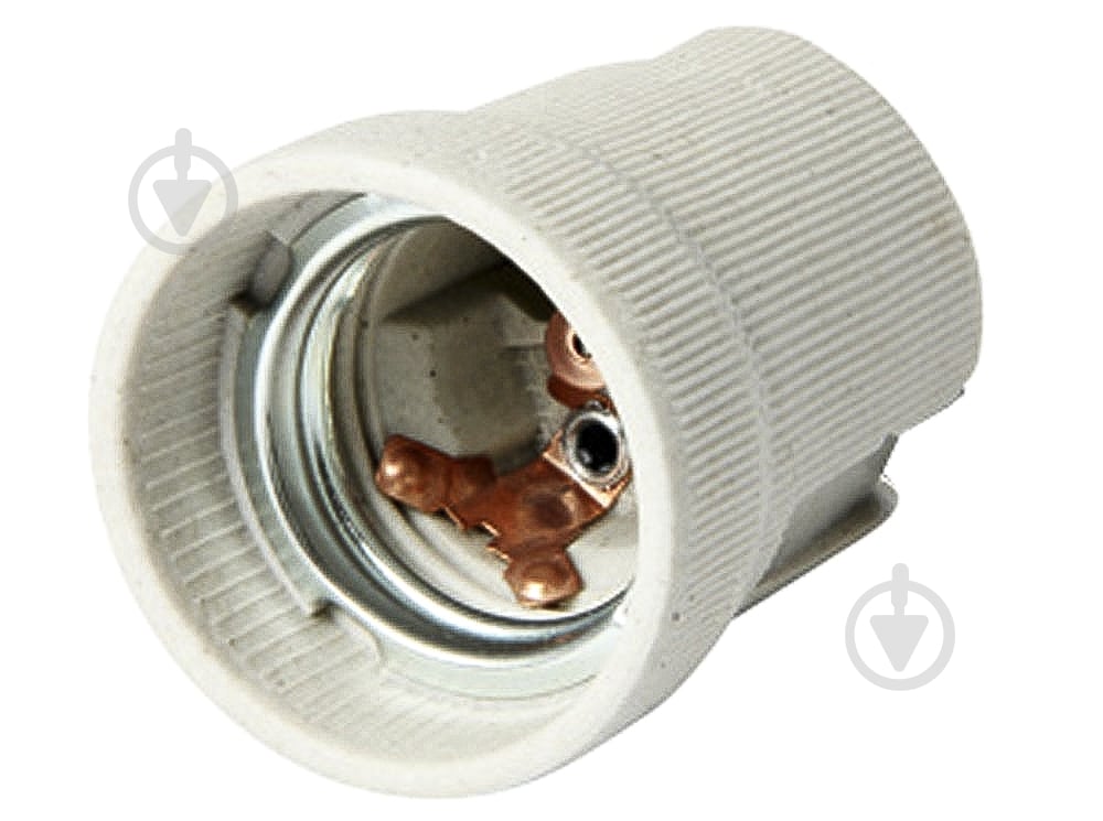 Патрон электрический E.NEXT E27 керамика белый s9100117p - фото 1