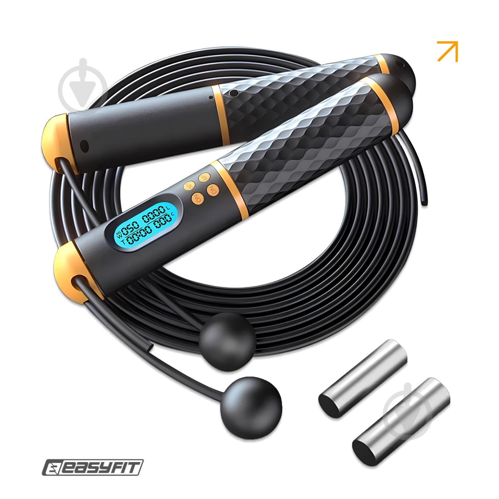 Скакалка EasyFit SmartRope 3 м (бездротова) - фото 2 Скакалка EasyFit SmartRope 3 м (бездротова) - фото 2